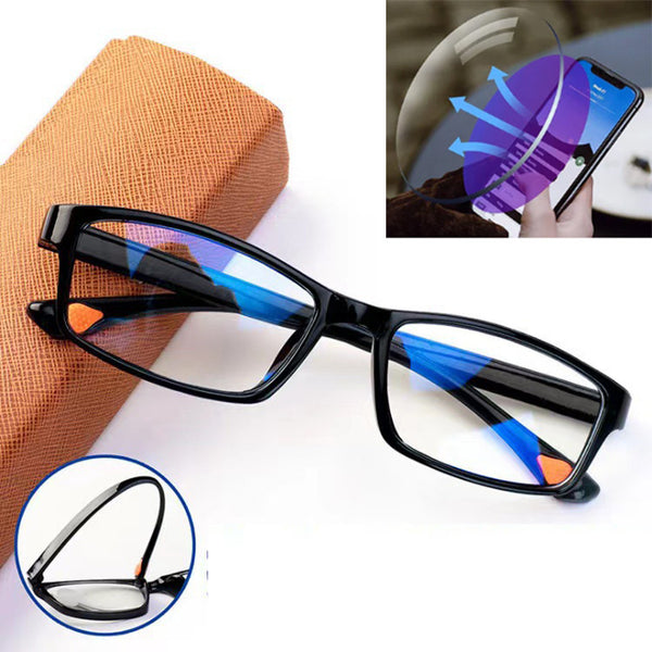 TR Ultra-Light Anti-Blue Light HD Reading Glasses Anti-Radiation Sports Presbyopia Black Frame