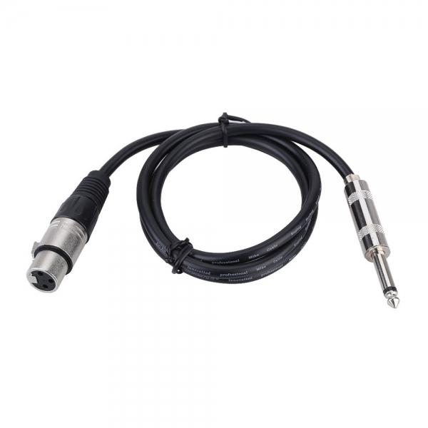 16ft XLR Female to 6.35mm 1/4inch Male Stereo Audio Adapter Cable for Mic Mixer Amplifier Sound Card