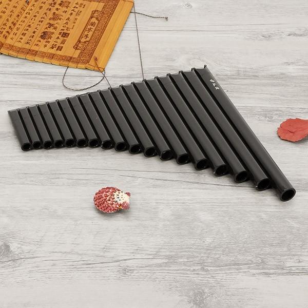 18 Tube Alto C Eco Friendly Resin Pan Flute for Beginner Brownness