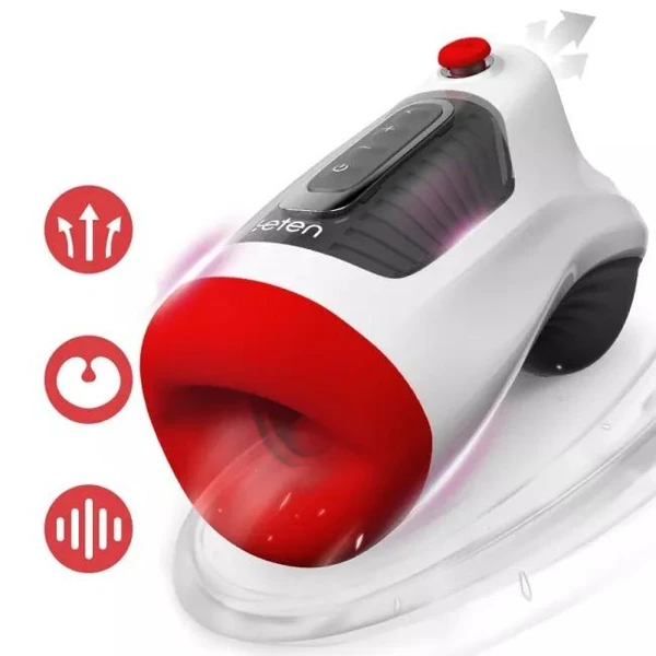 SPACE THUNDER Real Oral Tube,Deep Throat Control,Vacuum Suction,Rhythmic Vibration