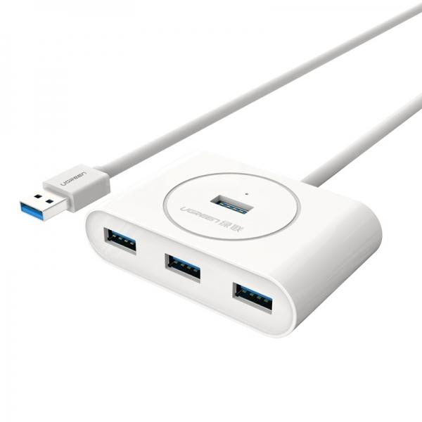 1M Ugreen 4 Ports Super Speed USB 3.0 HUB White