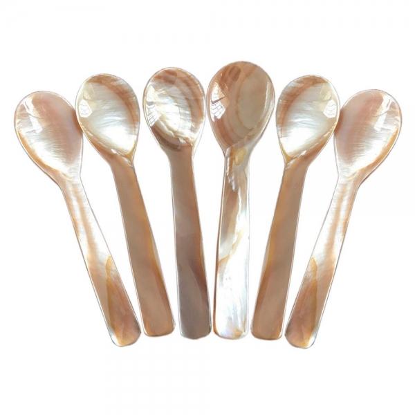 1PC Mother of Pearl Caviar Coffee Tea Spoon - 9cm