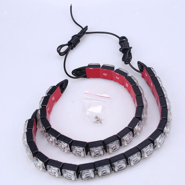 1pcs Universal Car 18 LED DC 12V DRL Daytime Running Light Driving Daylight Fog Light - Blue Light