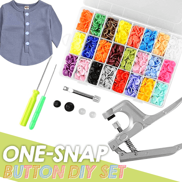 360/150 Sets T5 Plastic Snap Button with Snaps Pliers Tool Kit & Organizer Containers,Easy Replacing Snaps,DIY Family Tailor