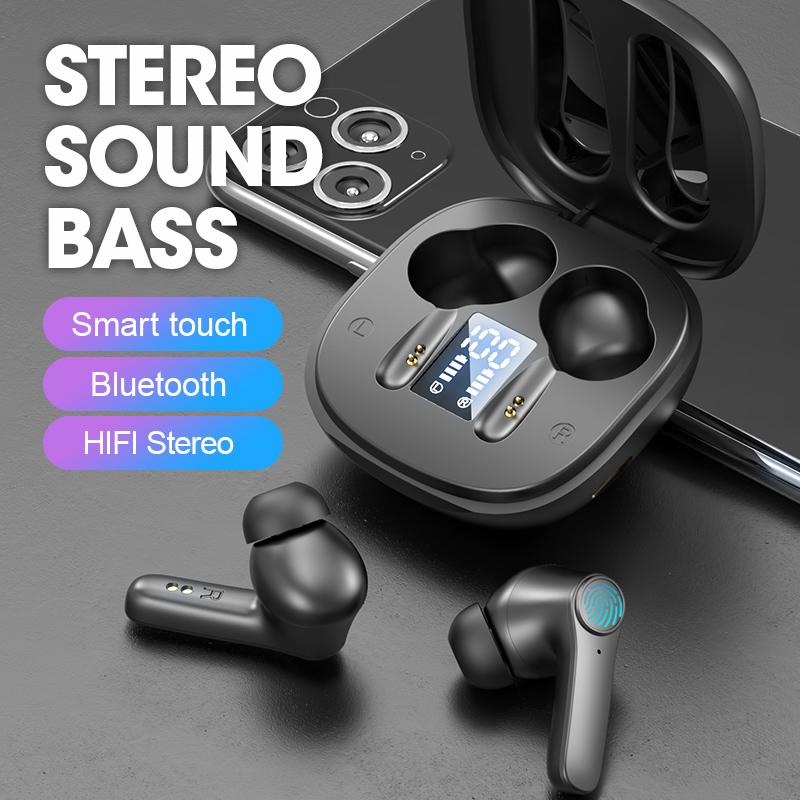 TWS B11 Wireless Bluetooth 5.0 Headset Binaural Call Stereo LED Digital Display Touch Headset Fone De Ouvido Earbuds Earphone