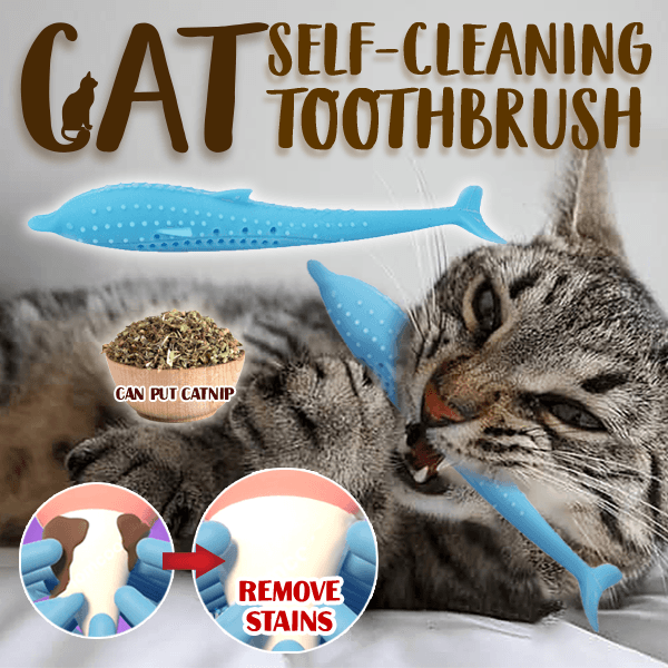 Cat Fish Shape Toys with Catnip Pet Cat Self-Cleaning Toothbrush Brush Bad Breath Tartar Teeth Tool Dog Cat Cleaning Supplies