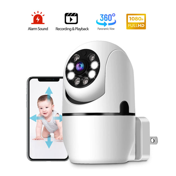 1080P Wireless CCTV MINI WIFI Camera AUDIO Smart Home Security Protection Power Plug Direct ON Camera