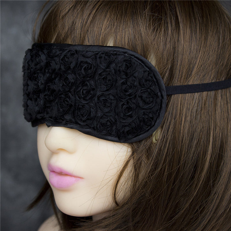 Rose Flower Sexy Eye Mask with Elastic Band Adult Sex Toys for Couples