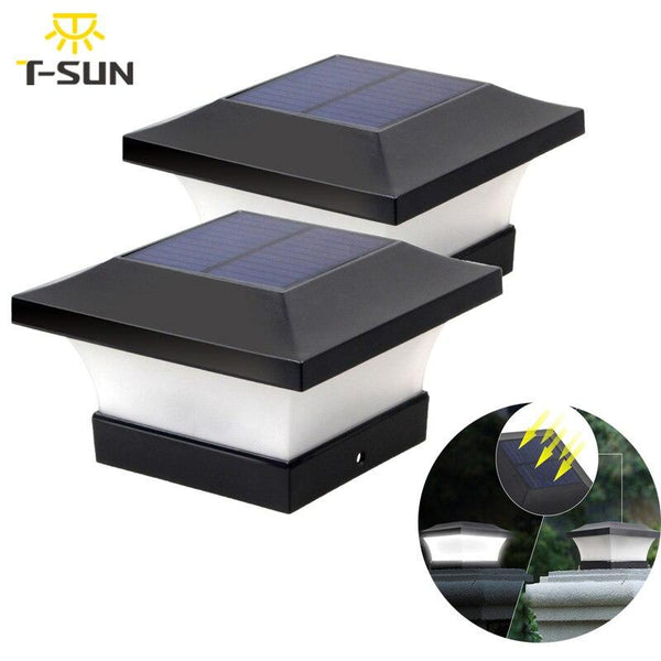 1pc/2pcs Solar Light Fence Light IP65 Outdoor Solar Lamp For Garden Decoration Gate Fence Wall Courtyard Cottage Solar Lamp