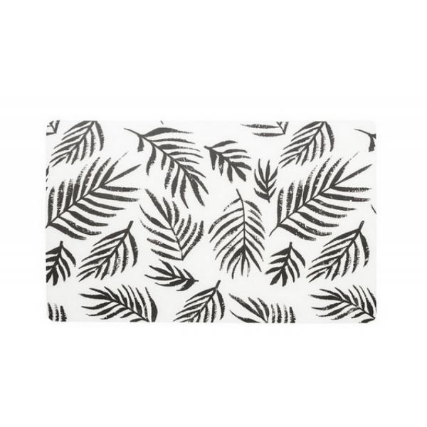 1pcs Creative Rectangular Foldable Heat Resistant Place Mats Transparent EVA Placemat Waterproof and Oil-proof Nordic Table Mat - Leaf