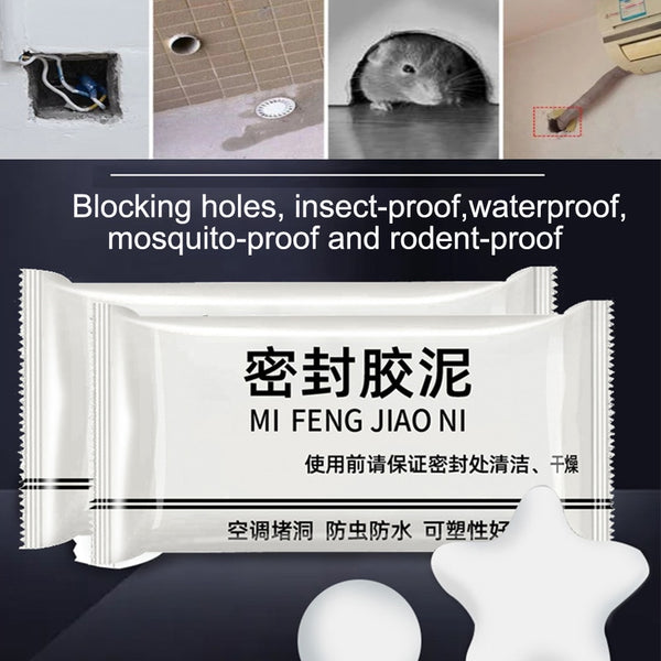 Crevice Wall Hole Sealing Glue Air Conditioning Hole Sealing Mending Plasticine Wall Hole Sewer Waterproof Sealing Mud