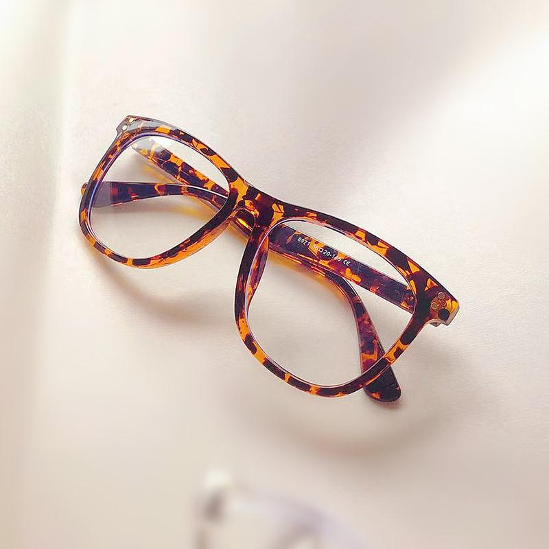 2020 New Unisex Square Glasses Frame Retro Eyeglasses Frame Anti Blue Light Flat Mirror Student Trend Glasses Frame