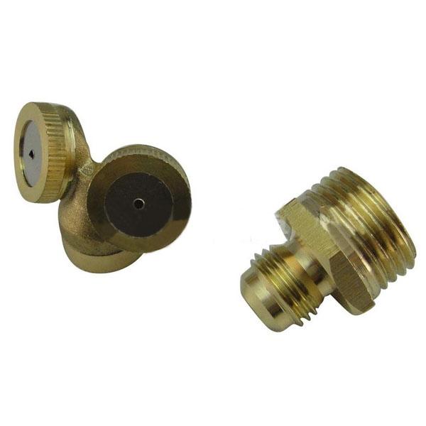 2 Holes Brass Agricultural Mist Spray Nozzle for Garden Irrigation System Golden