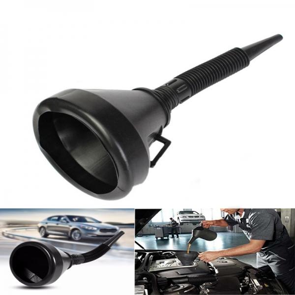 2 in 1 Plastic Funnel Can Spout For Oil Water Fuel Petrol Diesel Gasoline Universal For Auto Car Motorcycle Bike Truck ATV RV