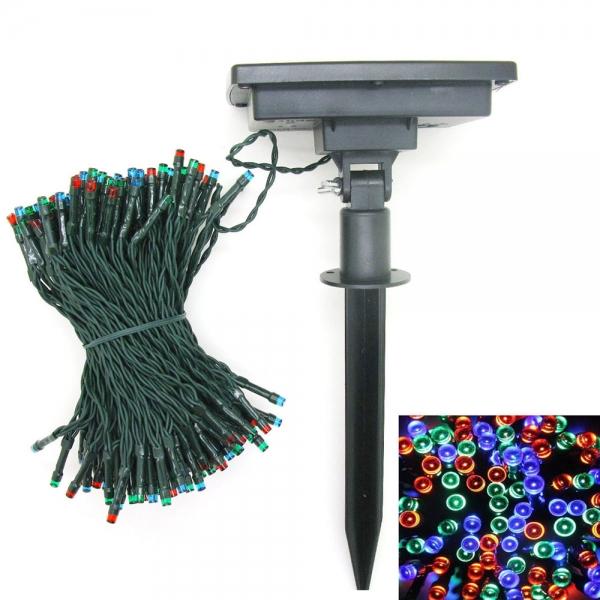 200 LED Solar Power String Light Indoor Outdoor Wedding Decor Colorized