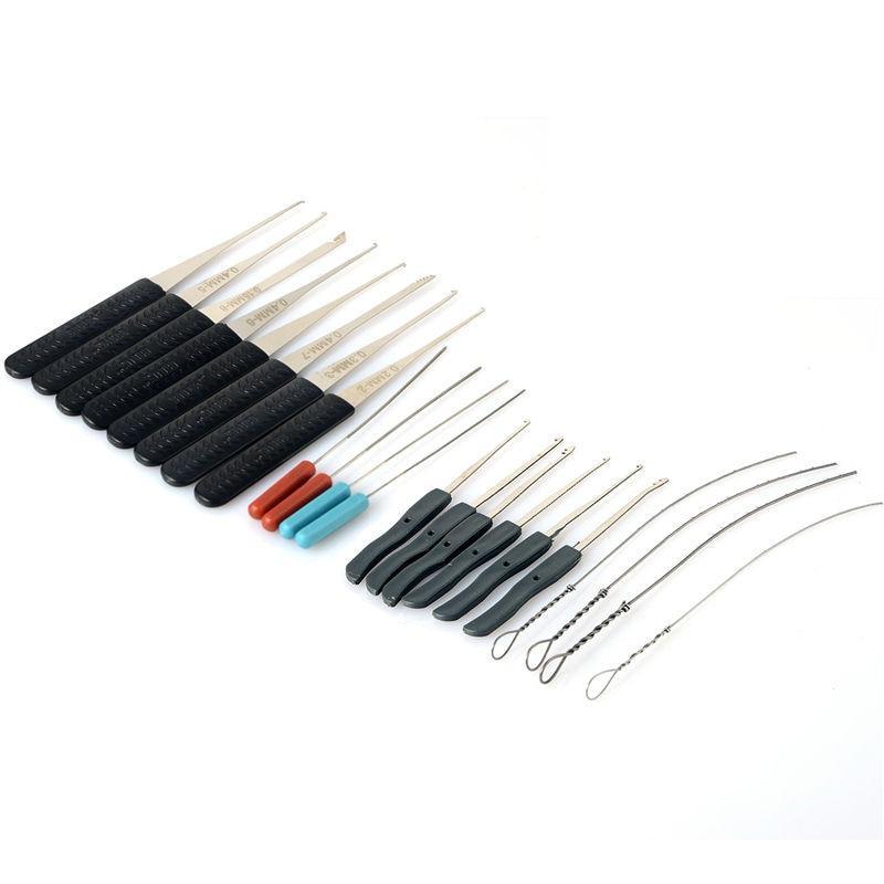 Locksmith Tool Supplies Broken Key Remove Auto Extractor pick Set Lock Pick Hardware Stainless Steel DIY Handle Lishi Tool