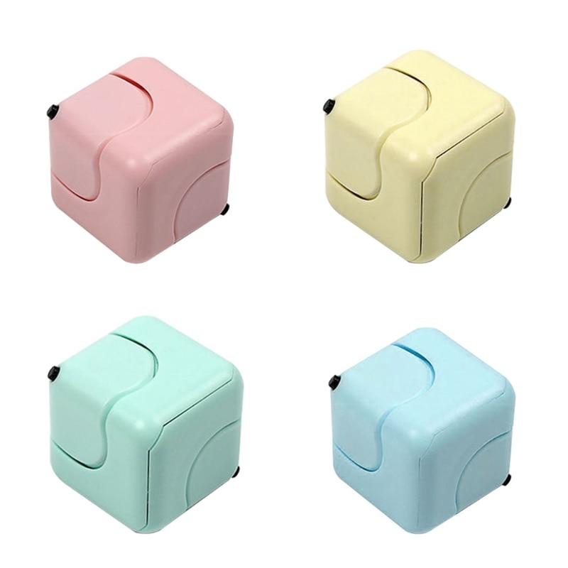 2021 New  Anti-Anxiety Fingertip Spinner Fidget Gadget Sensory Top Gyro Mini Cube Toy