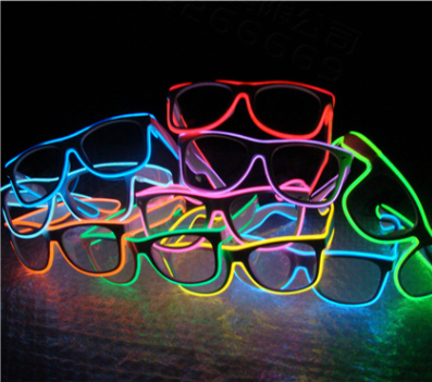Flashing Glasses El Wire Led Glasses Glowing Party Supplies Novelty Gift Glow Sunglasses