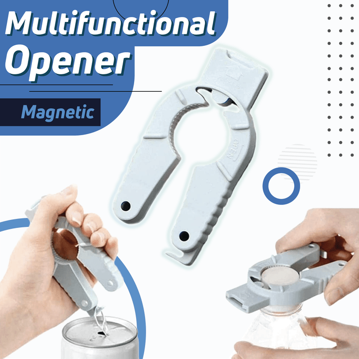 Magnetic Multifunctional Opener Household multi-function screw cap opener bottle cap pull ring pry bottle labor-saving non-slip cap screw