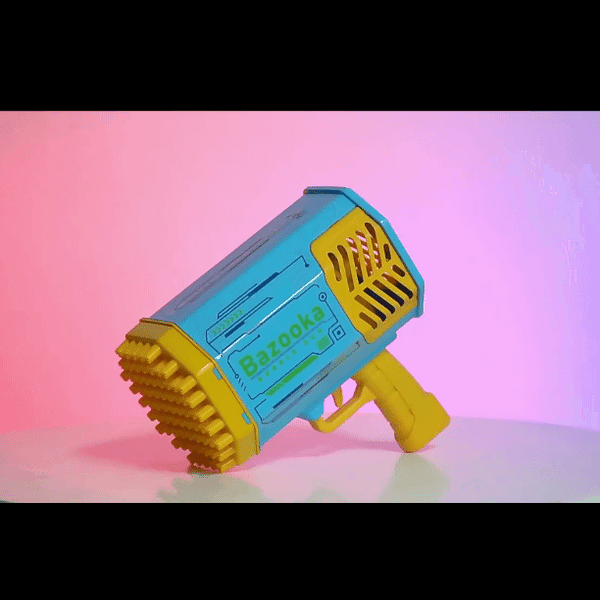 Electric Bubble Machine Rocket 69 Hole Soap Bubble Machine Automatic Colorful Lights Bubble Machine