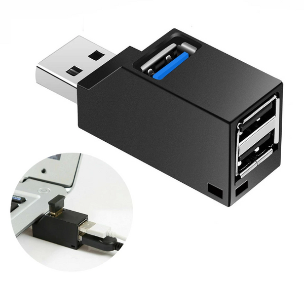 USB 3.0 Hub 3 Ports Portable Fast Data Transfer USB Splitter for Computer Laptop Macbook 2.0 Hub Extender Adapter PC Accessories