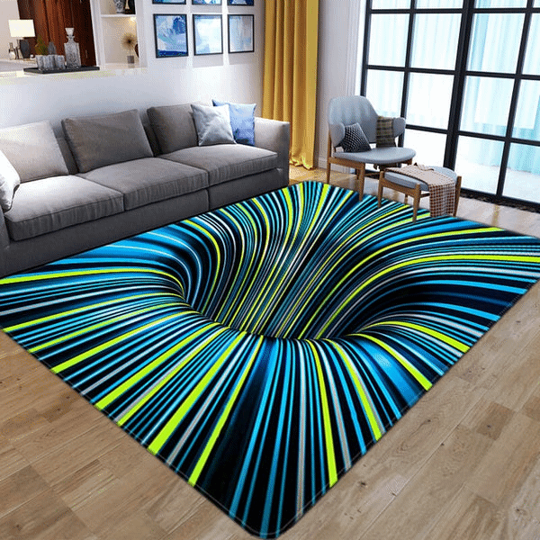 18 Styles 3D Vortex Illusion Carpet Entrance Door Floor Mat Abstract Geometric Optical Doormat Non-slip Floor Mat Living Room Decor Rug
