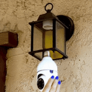 1080P Smart WIFI Wireless Full-color Light Bulb Camera 360° Panoramic E27 110-240V Home High-definition Night View Security Network Monitoring