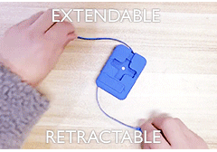 3-in-1 Expandable iOS Lightning  Micro USB and Type C 3A Charging Cable Cube