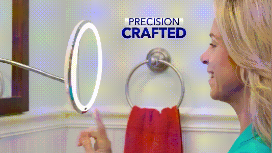 360° Flexible Light Up 10X Magnification Makeup Mirror