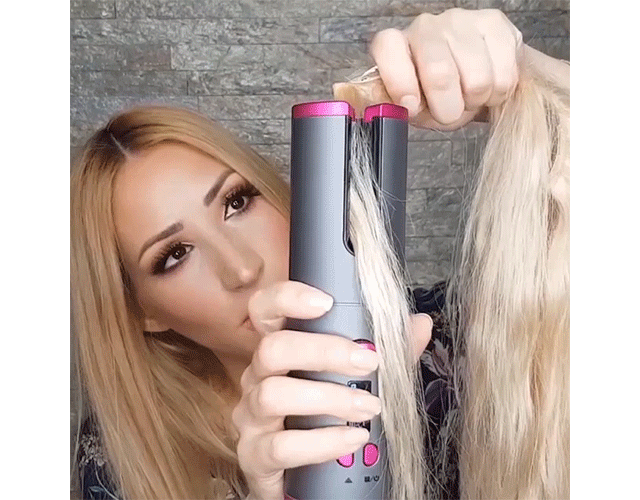 Wireless Portable Ceramic Hair Curler 1 Minute Quick Curling Iron