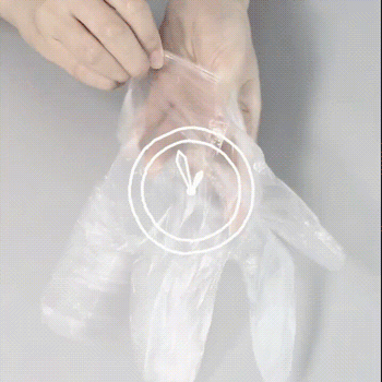 100PCS Thickened Three-finger Disposable Gloves