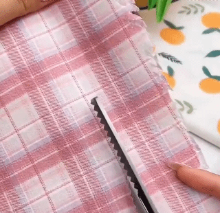 Triangle tooth lace scissors serrated scissors DIY clothing scissors