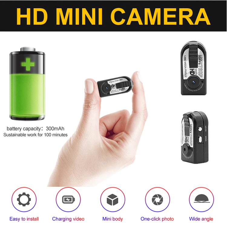 Full HD 720P Mini DV DVR Camera Camcorder Night Q5 Action  Camera shoot