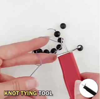 Beading Knotting Tool Secure Knots Stringing Pearls Scattered Loose Wear Beads Smith Jewelry Rosary Twine Pearl Agate Jade Bodhi