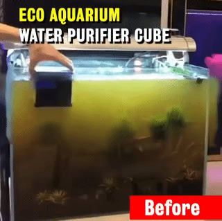 Aquarium Water Purifier Cube Fish Tank Filter Activated Carbon Strong Filtration Absorption for Aquarium Pond Water Purification