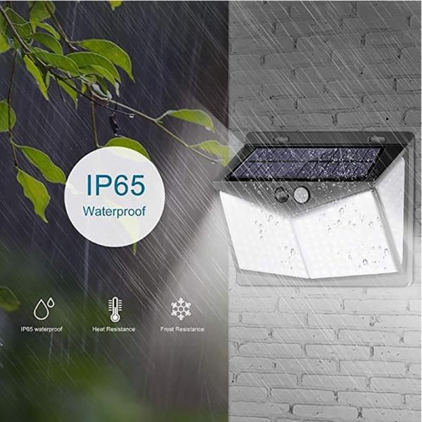 208 LED Outdoor Sensor Solar Light Integrated Waterproof Garden Wall light