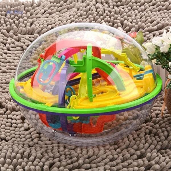 208-Level 3D Magic Maze Ball Intellect Ball Children's Educational Toy Orbit Game
