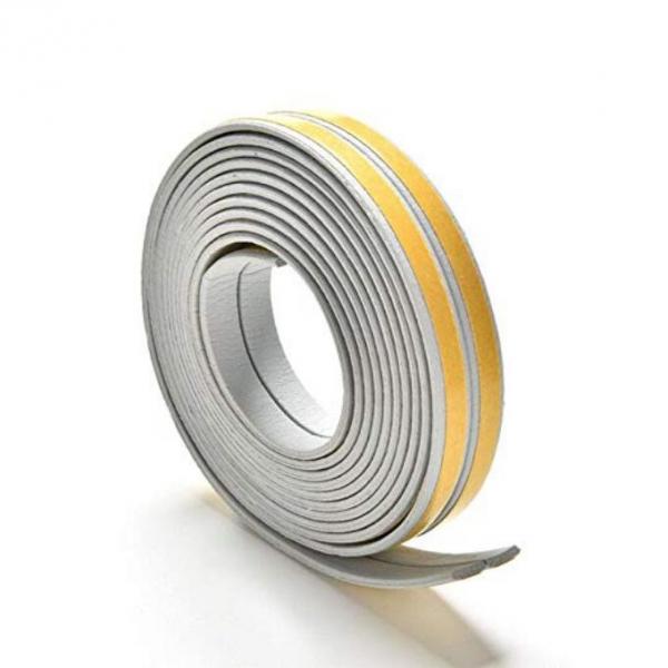 20M Draught Self Adhesive I Type Window Door Excluder Rubber Seal Strip - Gray