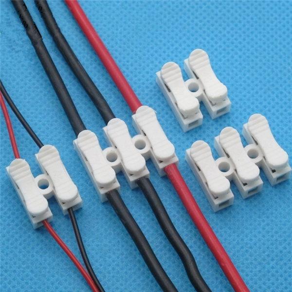 20pcs CH-3/CH-2 Electrical Cable Connectors Quick Wire Connector Terminal Block Spring Connectors LED Strip Light Wire Connectors