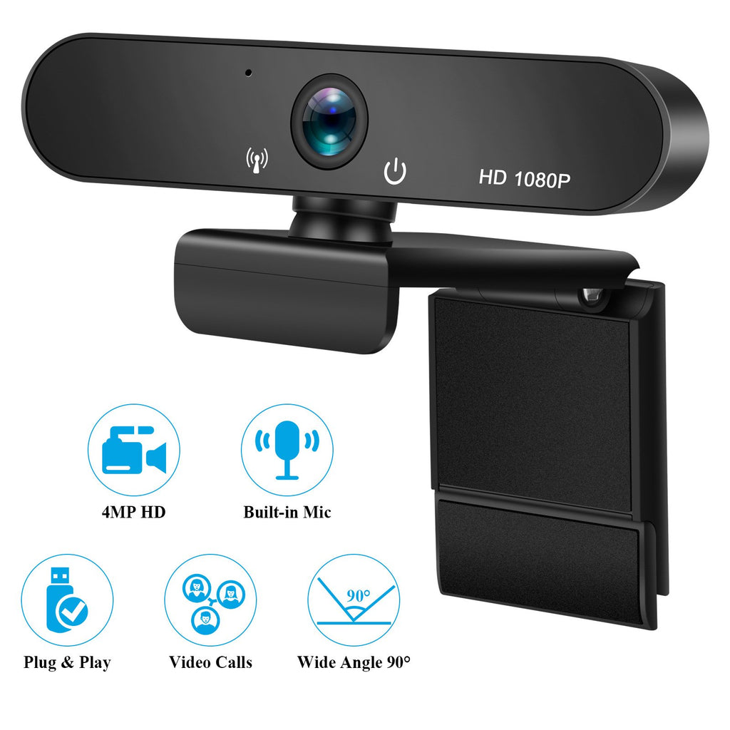 Computer Web Camera Webcam HD 1080p Meetings USB Camera Computer Live Network Class Autofocus with Microphone Webcam