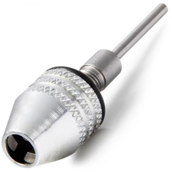 2.35mm Shank Electric Grinder Keyless Drill Chuck Adapter for Dremel Rotary Tool (0.3-3.4mm) Silver