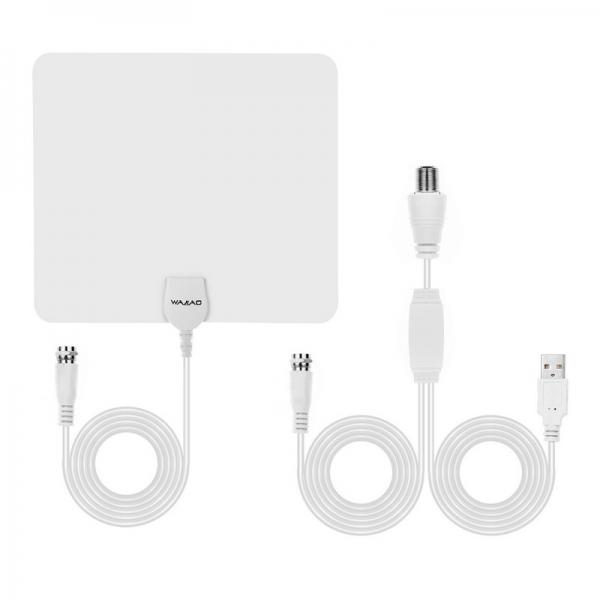 24.5x22.5 HD Digital TV Indoor Antenna Receiver, Signal Reception is More Stable, Practically 50-60 miles - White