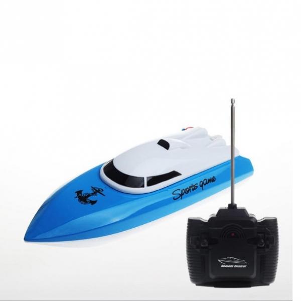2.4G 4CH Mini High Speed Radio Control RC Racing Boat Waterproof Electric Model Gift Toys Blue