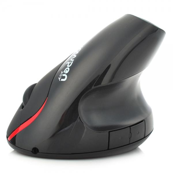 2.4GHz Wireless 1600DPI 5D Ergonomic Vertical Rechargeable Optical Mouse PC/Laptops Black
