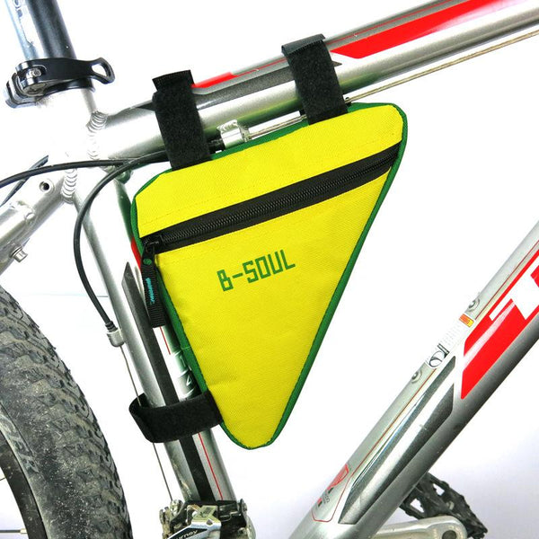 B-SOUL Bike Bicycle Cycling Bag Front Tube Frame Phone Bicycle Bags Triangle Pouch Frame Holder