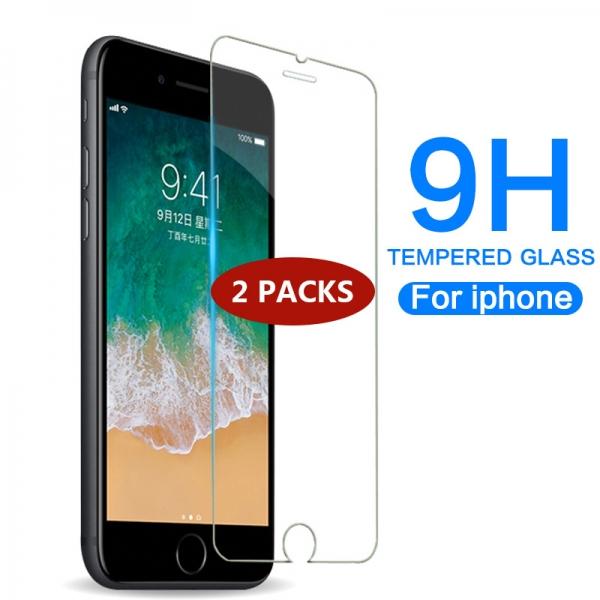 2PCs 0.3mm 9H 2.5D HD Tempered Glass Screen Protector for iPhone 7 Plus / 8 Plus