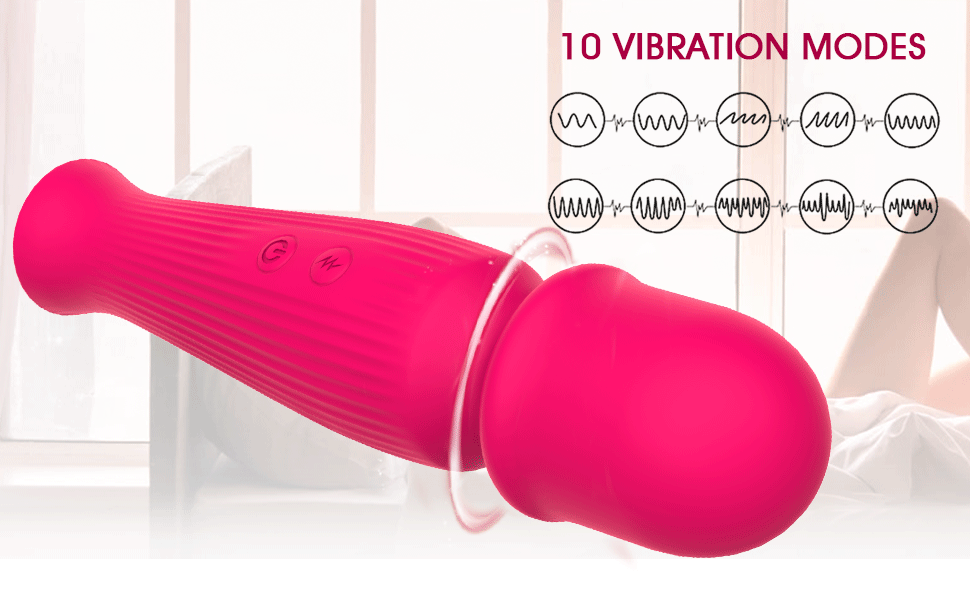 Portable AV Stick Vibrating Clit Breast Massager for Women