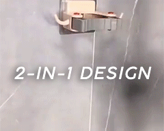 Nail-free multifunctional seamless mop hanger Auto-Grip Mop Holder WITH Strong Hook