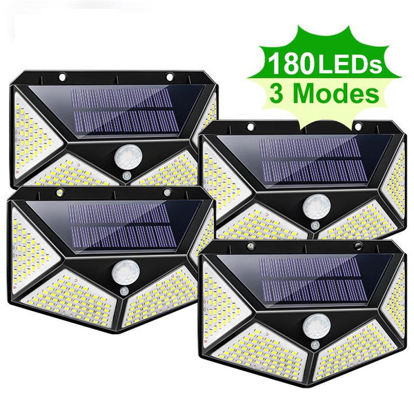 180 LED Solar Light Outdoor Solar Lamp Powered Sunlight Waterproof PIR Motion Sensor Light for Garden Decoration