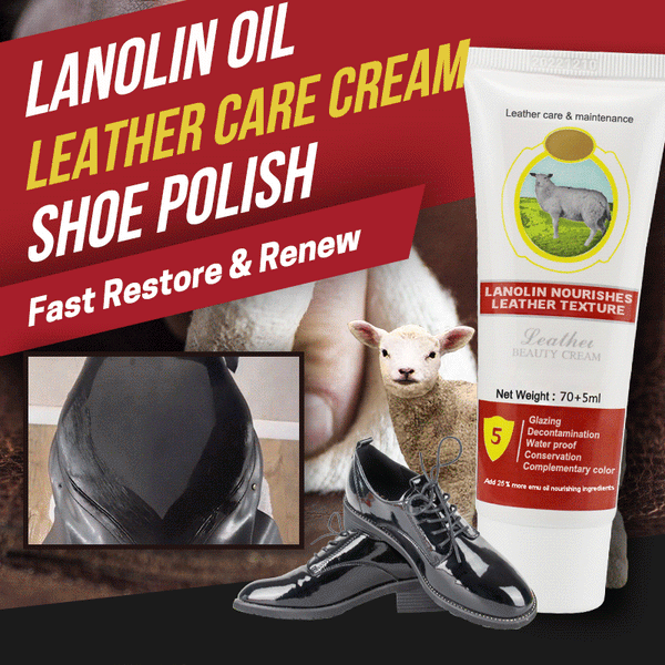 Lanolin Oil Leather Care Cream Eliminate scratches fading abrasion and peeling